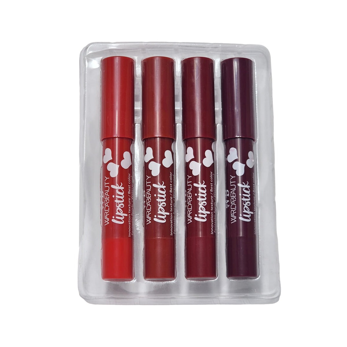 Warda Beauty Pack of 4 HD Matte Lip Crayon